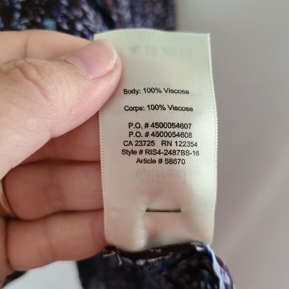 Wilfred Aritzia Blue Spotted Sheer Blouse Size M - Picture 6 of 7